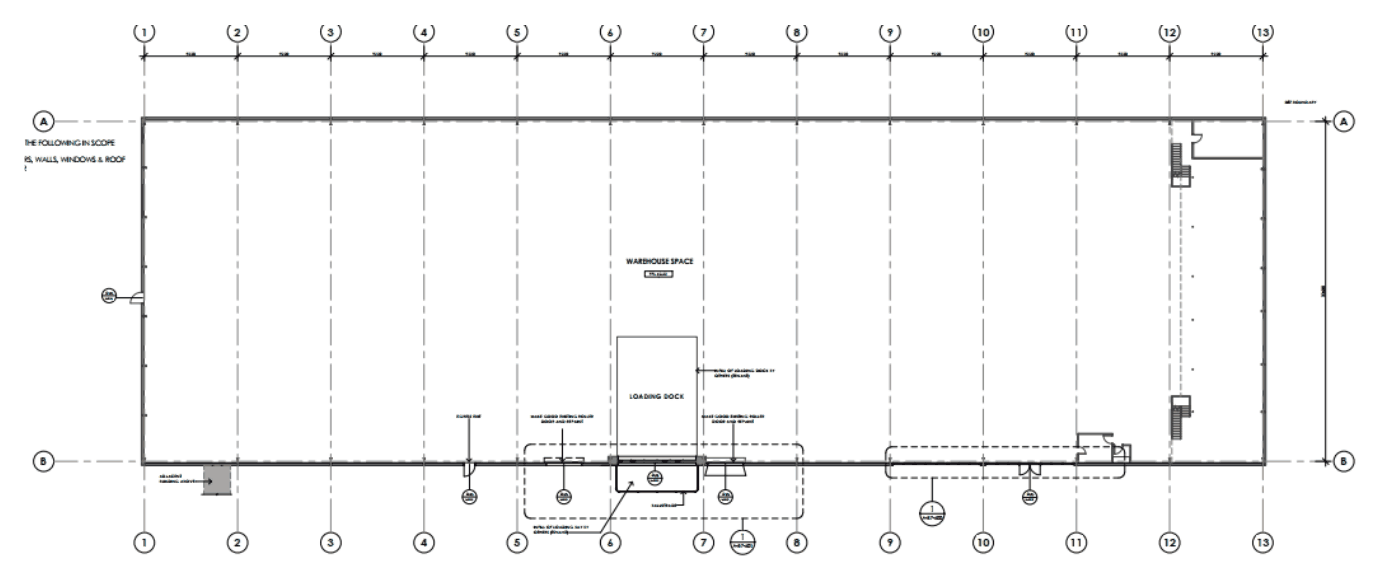 Plan of the Licensed Area: Building 7 (M7) warehouse at Morris Moor, 19 Cochranes Rd, Moorabbin